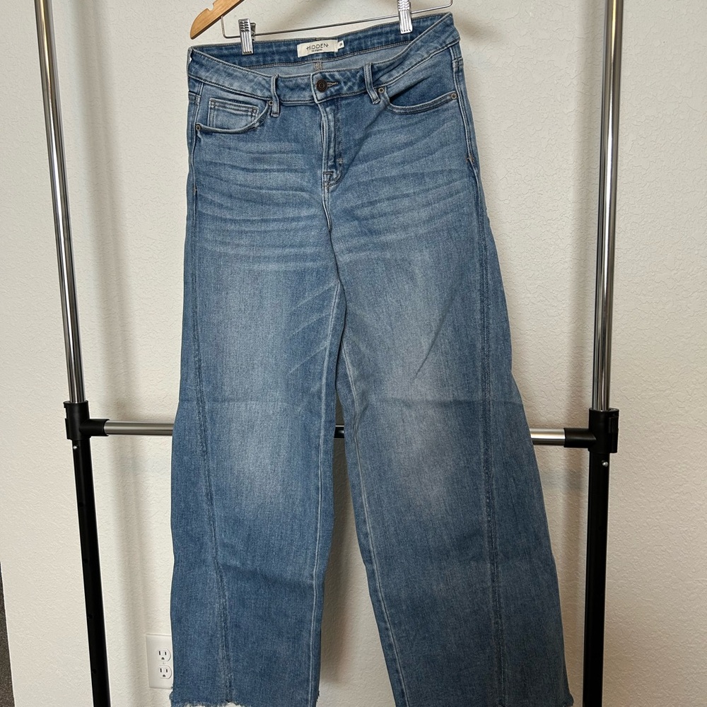 Hidden WIDE-LEG BLUE JEANS